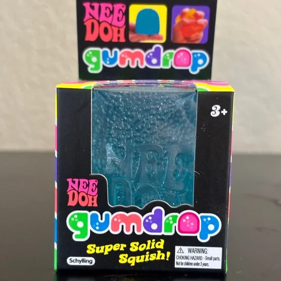 Needoh New Gum Drop Blue Schylling Sensory stress relief - Picture 7 of 7